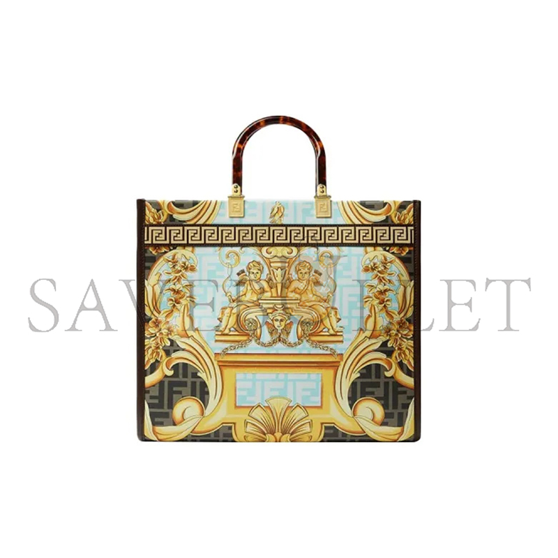 F**di versace x F**di fendace sunshine shopper tote 751a046375b02f (35*31*17m)